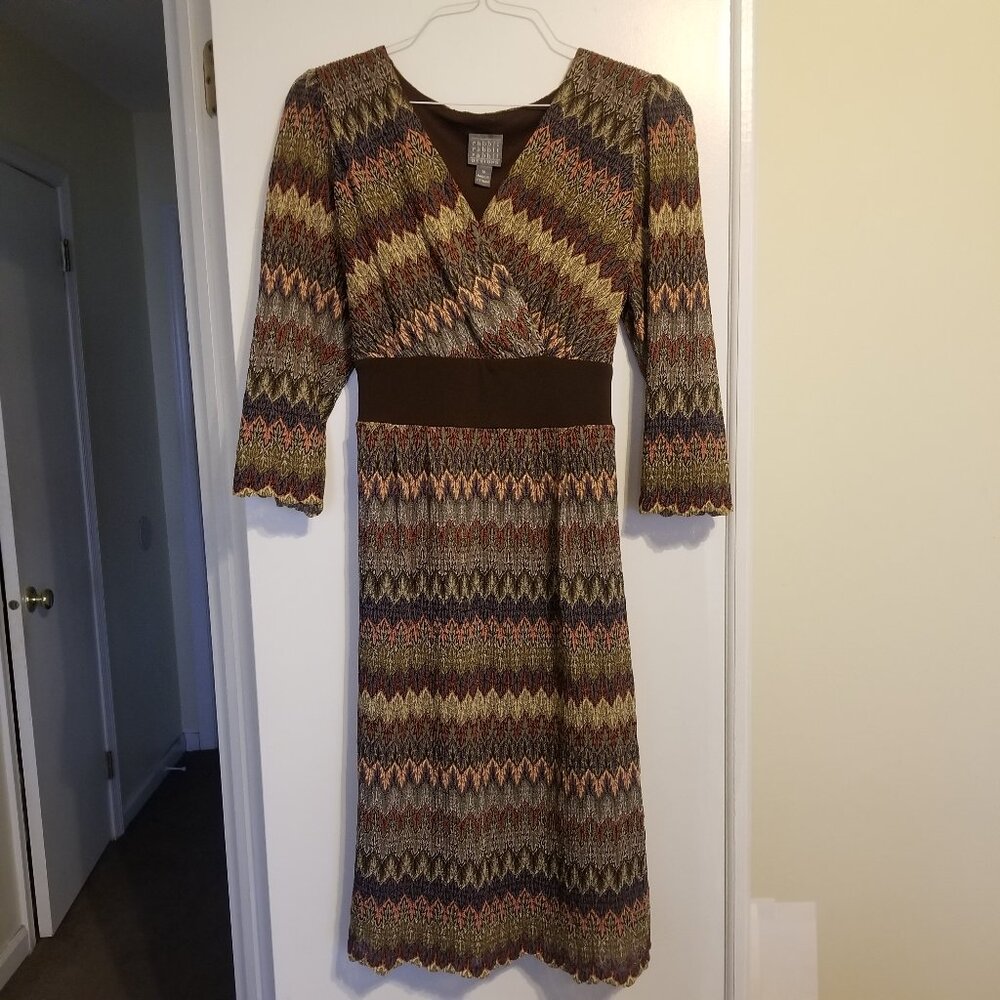 Rabbit Rabbit Rabbit Designs Multi Color Midi Dress Size 16